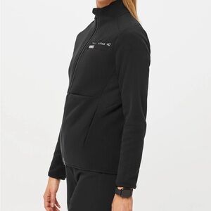 FIGS On-Shift Fleece Jacket Black Medium NWT 🖤